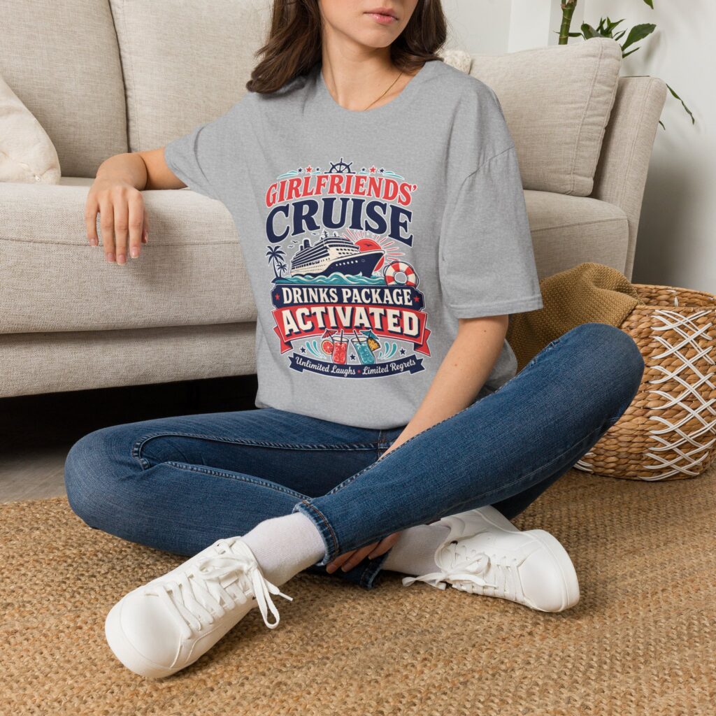 Girlfriends Cruise Drink Package Activated Girls Trip Cruise T-Shirt