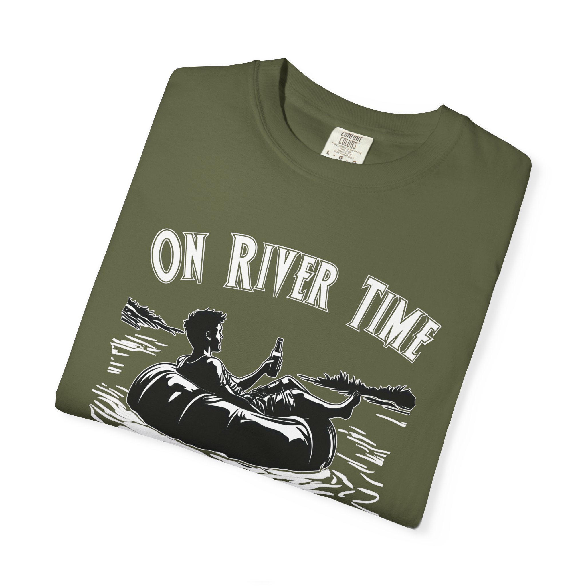 On River Time Unisex T-Shirt | Nature Lover Tee | Outdoor Adventure Shirt | Fishing Gift | Relaxing River Vibes - Image 2