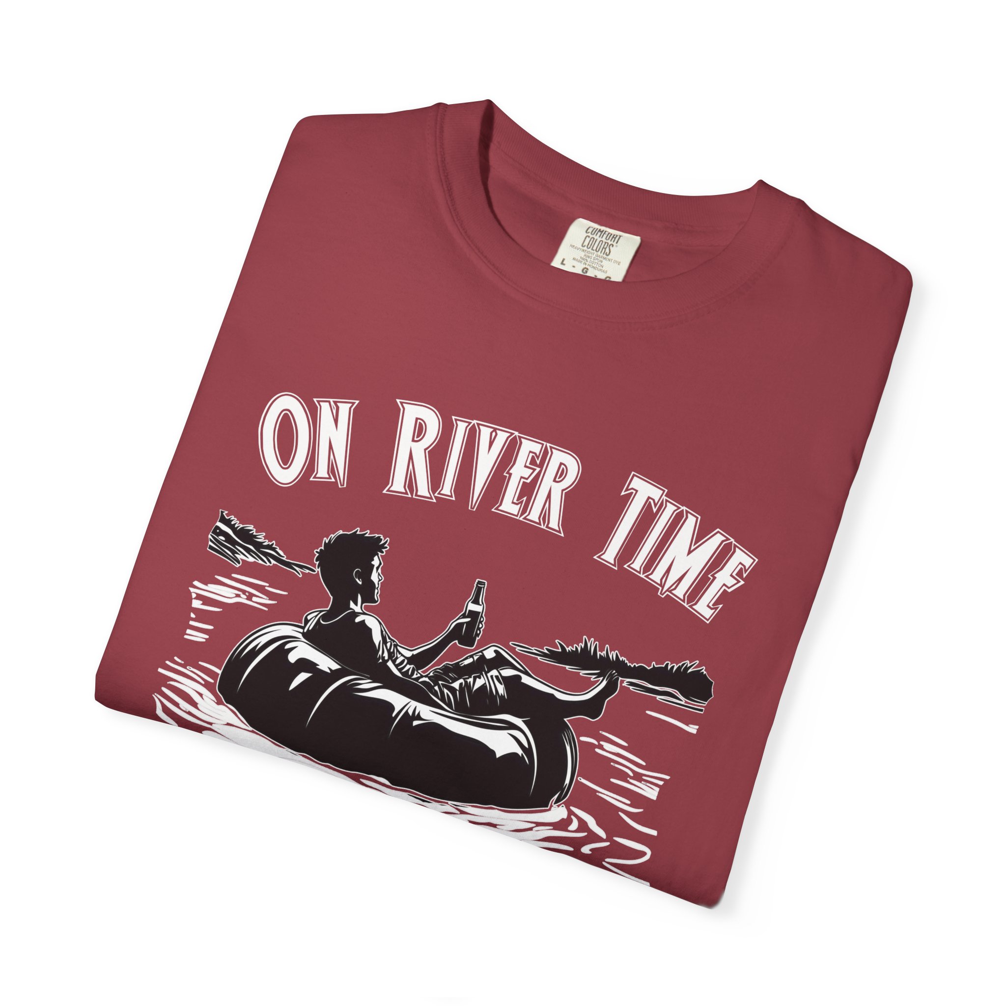 On River Time Unisex T-Shirt | Nature Lover Tee | Outdoor Adventure Shirt | Fishing Gift | Relaxing River Vibes - Image 17