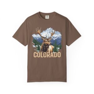 Colorado Moose Graphic T-Shirt | Outdoor Adventure Wear, Nature Lover Gift, Casual Tee, Travel Apparel, Hiking Gear
