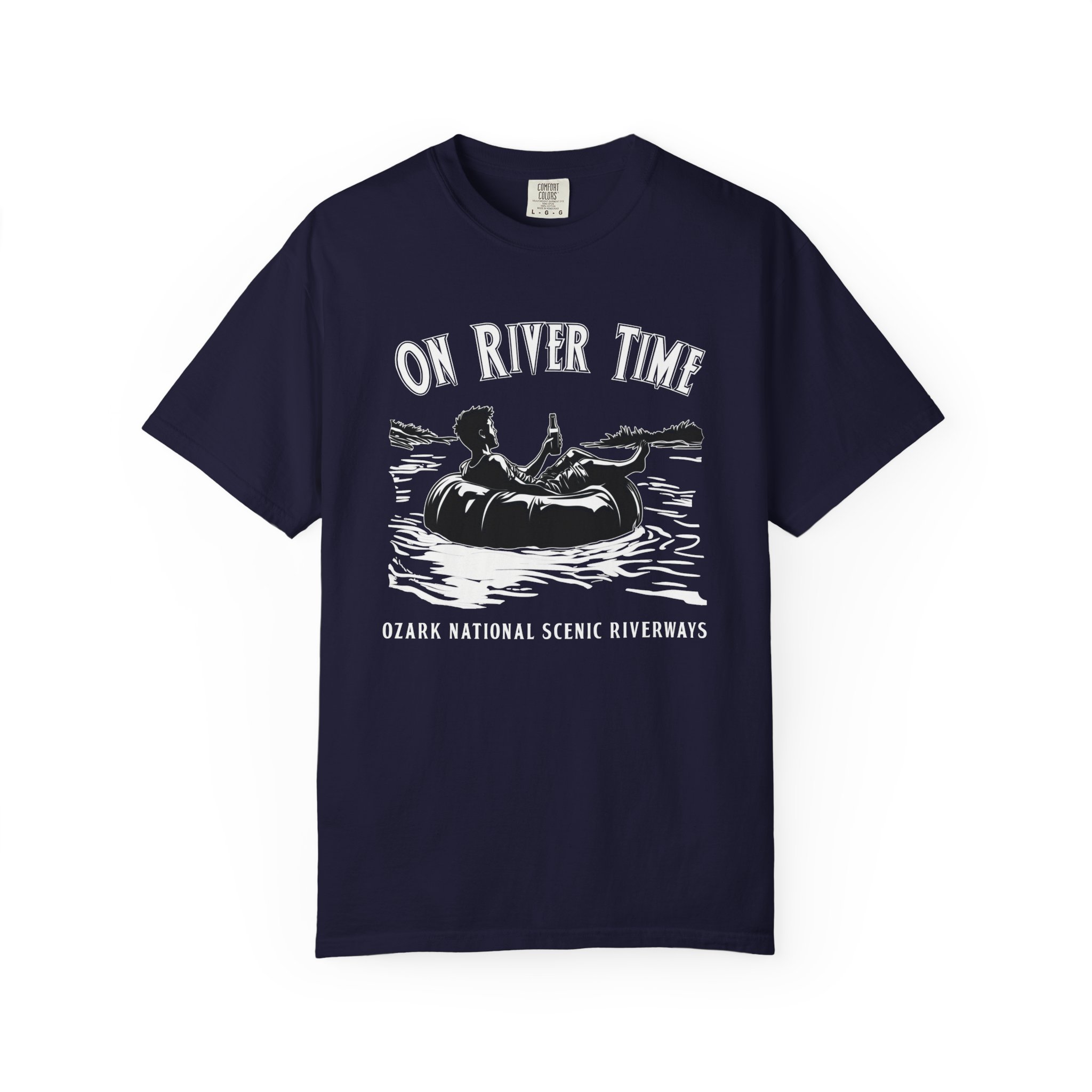 On River Time Unisex T-Shirt | Nature Lover Tee | Outdoor Adventure Shirt | Fishing Gift | Relaxing River Vibes - Image 7