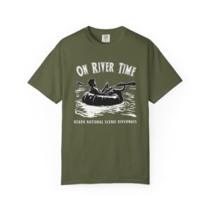 On River Time Unisex T-Shirt | Nature Lover Tee | Outdoor Adventure Shirt | Fishing Gift | Relaxing River Vibes