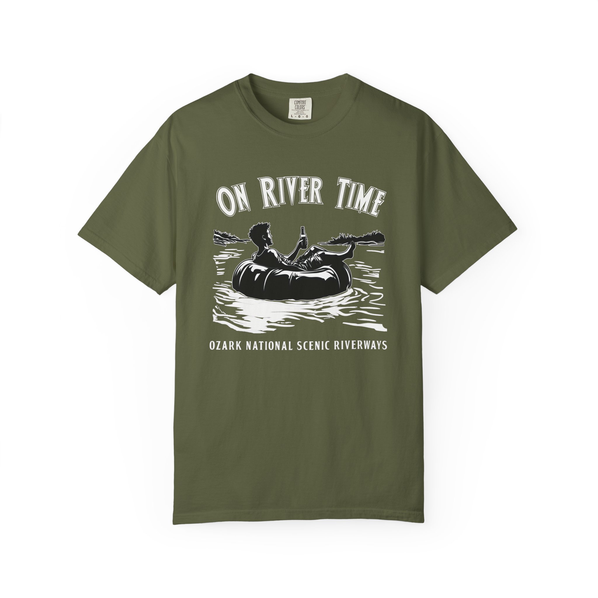 On River Time Unisex T-Shirt | Nature Lover Tee | Outdoor Adventure Shirt | Fishing Gift | Relaxing River Vibes