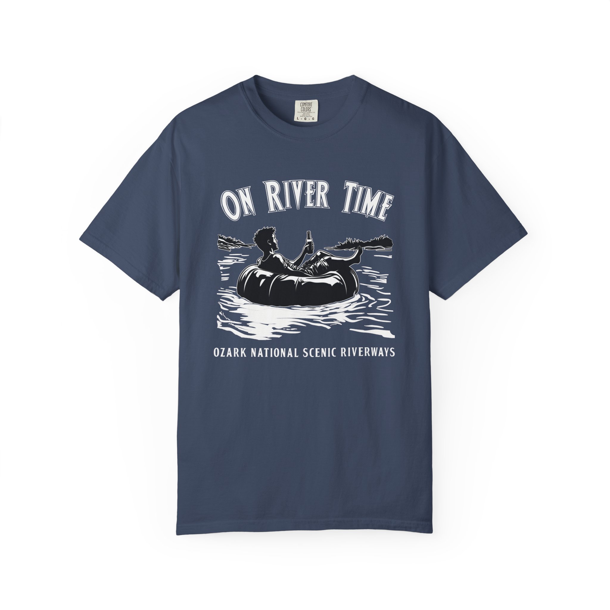 On River Time Unisex T-Shirt | Nature Lover Tee | Outdoor Adventure Shirt | Fishing Gift | Relaxing River Vibes - Image 4