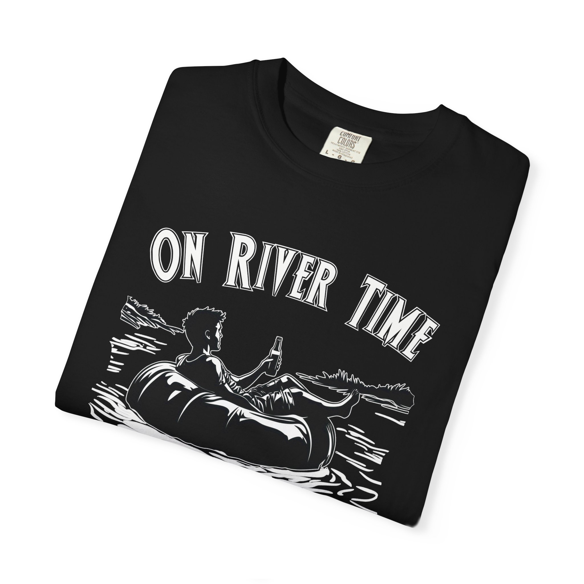 On River Time Unisex T-Shirt | Nature Lover Tee | Outdoor Adventure Shirt | Fishing Gift | Relaxing River Vibes - Image 14