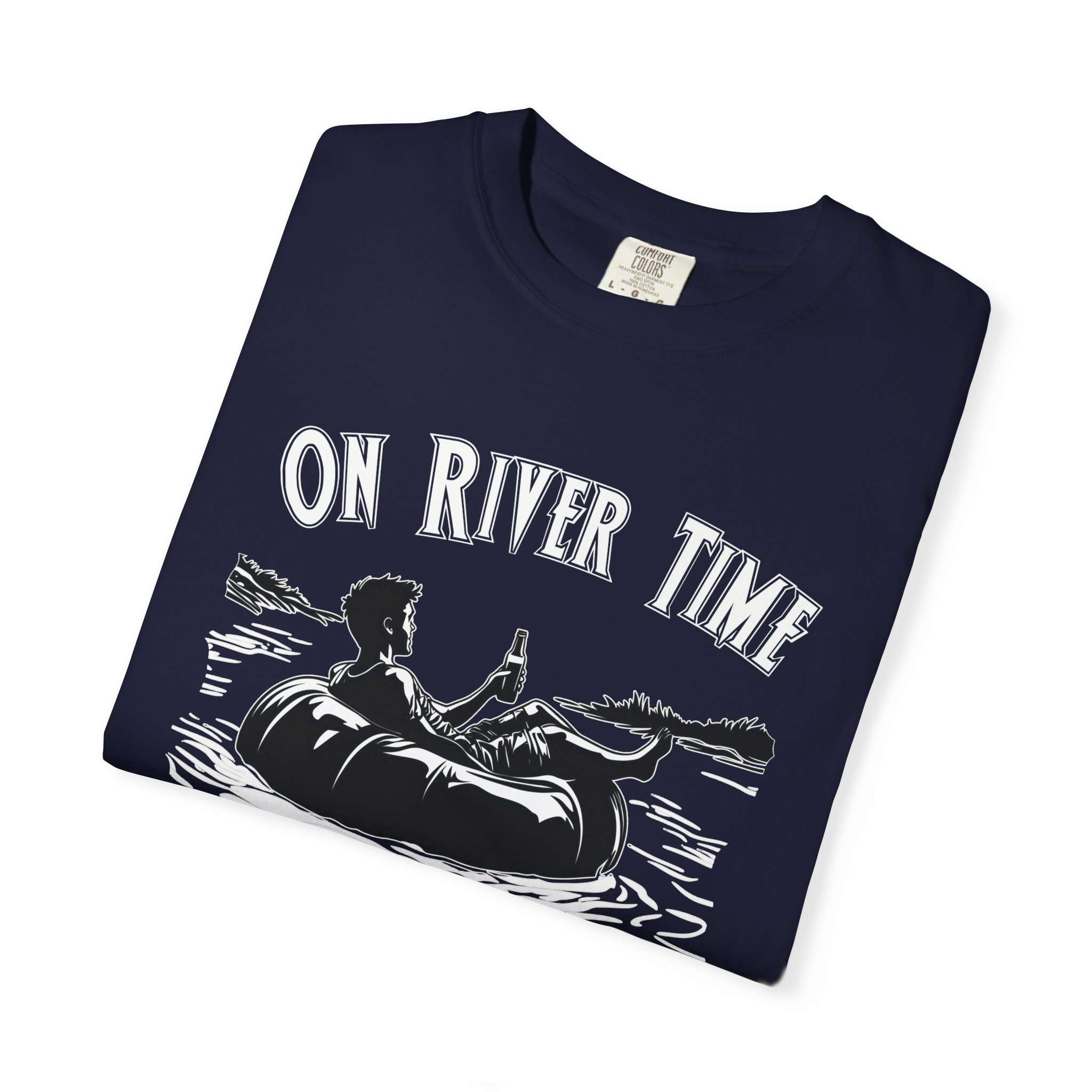 On River Time Unisex T-Shirt | Nature Lover Tee | Outdoor Adventure Shirt | Fishing Gift | Relaxing River Vibes - Image 8
