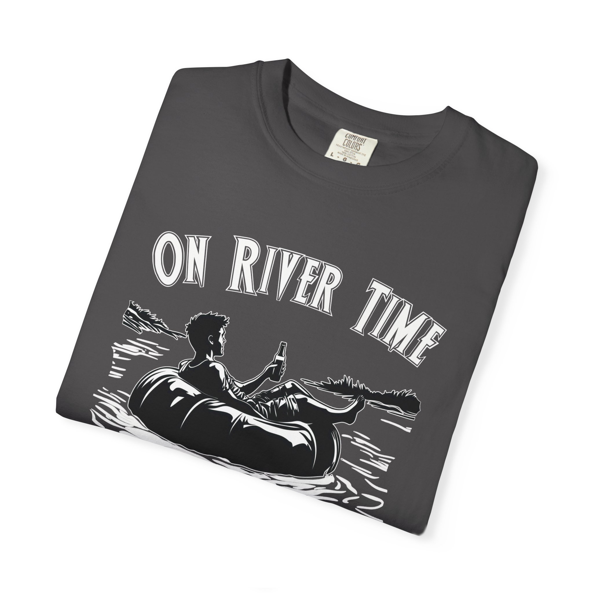 On River Time Unisex T-Shirt | Nature Lover Tee | Outdoor Adventure Shirt | Fishing Gift | Relaxing River Vibes - Image 11