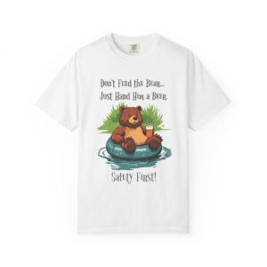 Humorous Bear T-shirt, Adventure Shirt, Gift for Beer Lovers, Camping Outfit, Funny Holiday Tee, Nature Lover Apparel