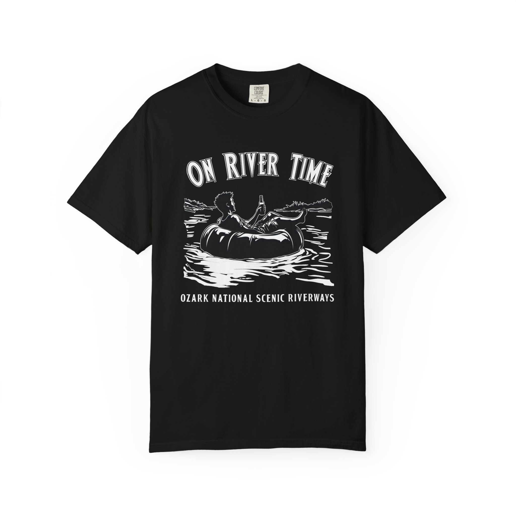On River Time Unisex T-Shirt | Nature Lover Tee | Outdoor Adventure Shirt | Fishing Gift | Relaxing River Vibes - Image 13