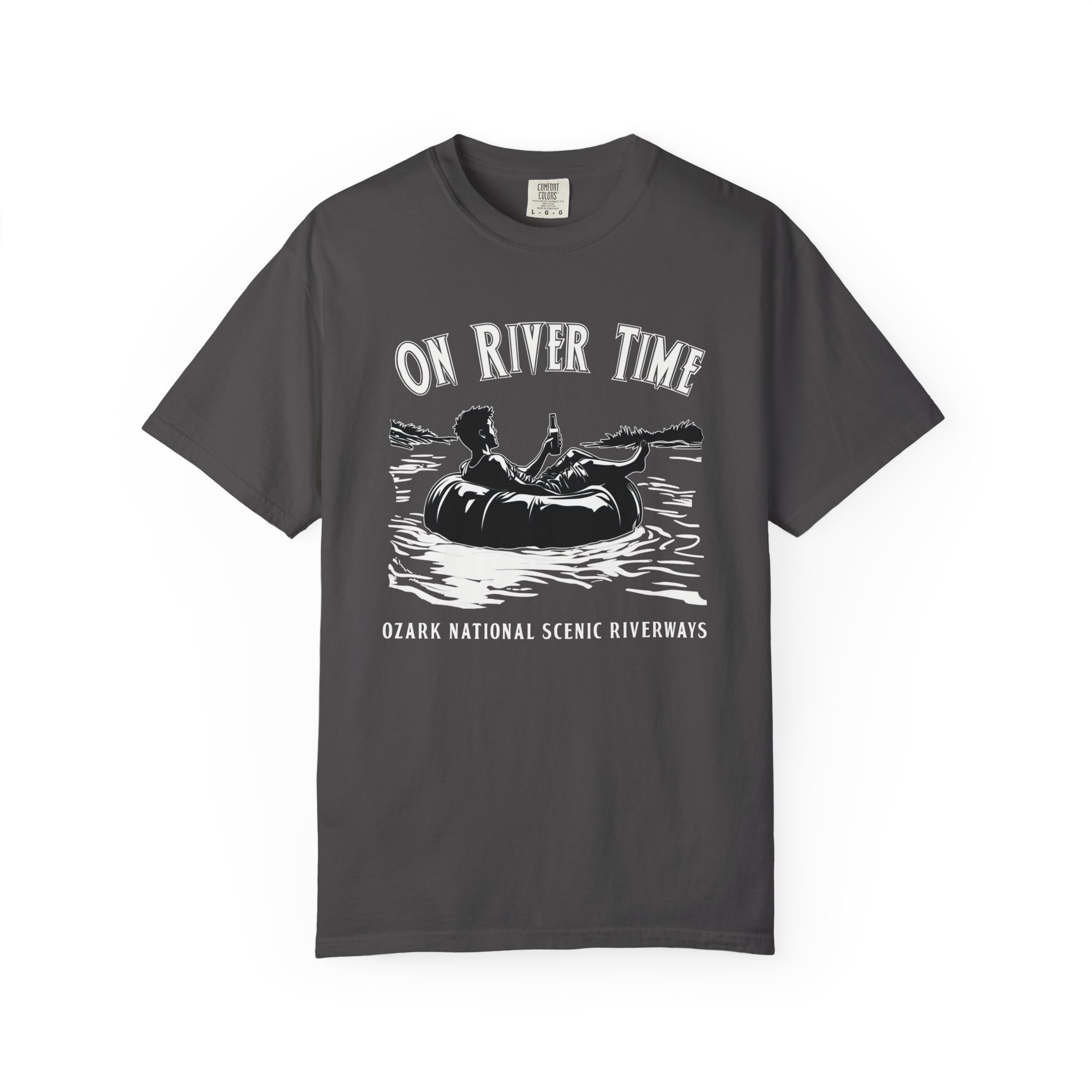 On River Time Unisex T-Shirt | Nature Lover Tee | Outdoor Adventure Shirt | Fishing Gift | Relaxing River Vibes - Image 10