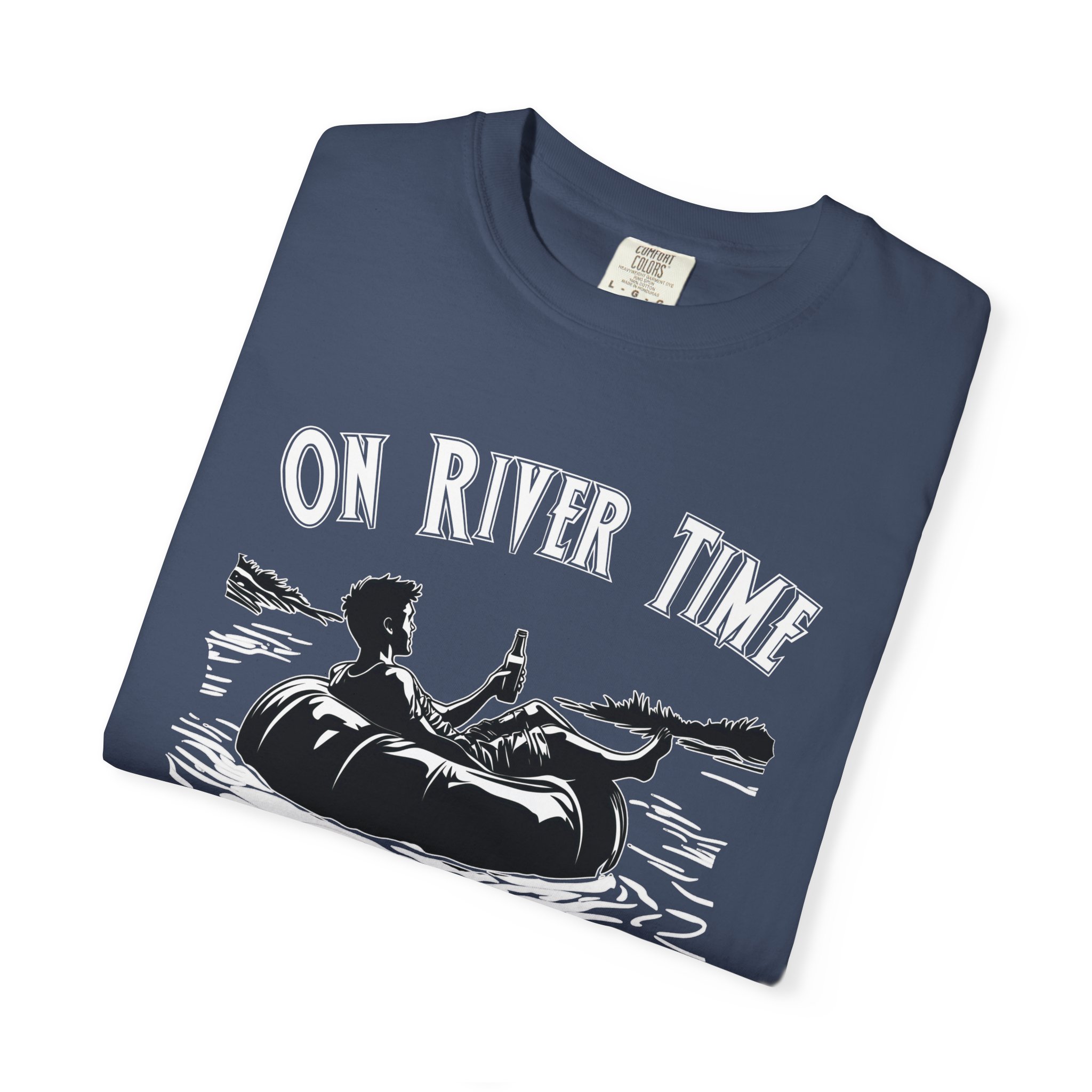 On River Time Unisex T-Shirt | Nature Lover Tee | Outdoor Adventure Shirt | Fishing Gift | Relaxing River Vibes - Image 5
